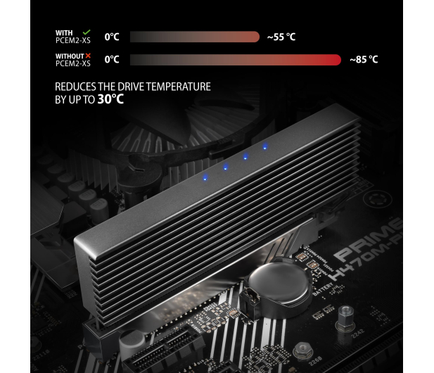 AXAGON PCEM2-XS Adapter wewnętrzny PCIe x16, M.2 NVMe - 1205422 - zdjęcie 4